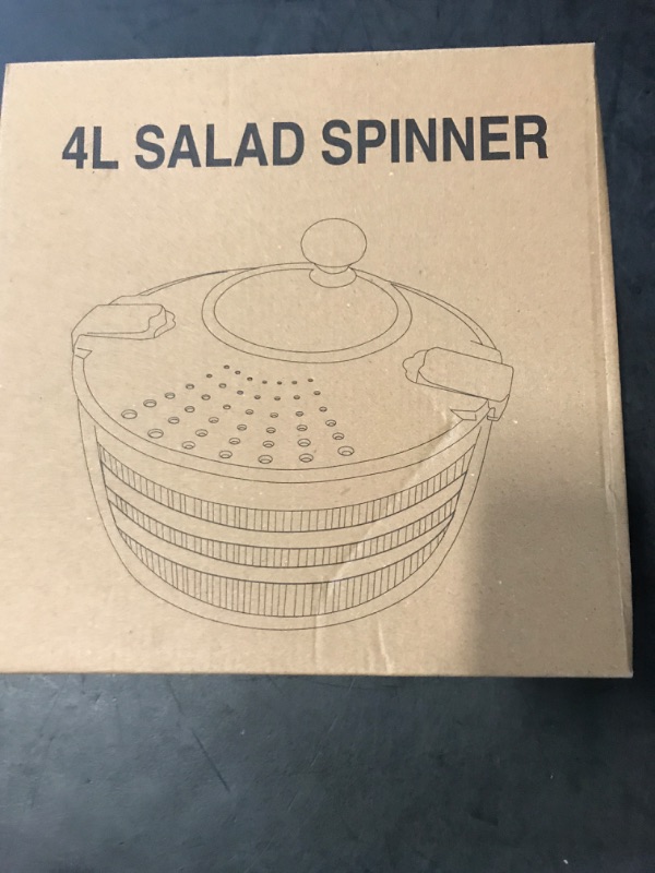 Photo 1 of Cocoberg Salad Spinner-wash?Spin & Dry Salad Greens?Fruit & Vegetable wash?4.2qt.?green)…
