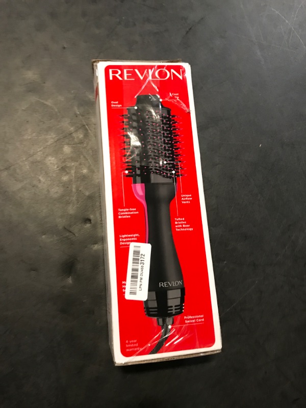 Photo 1 of REVLON One-Step Volumizer Hair Dryer and Styler, Improved Motor for Less Frizz, More Shine, and Reduced Heat Damage for Salon Style Round Brush for Blowout, Black (Amazon Exclusive)