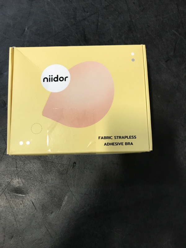 Photo 1 of Niidor Strapless Bras for Women Sticky Bra Push Up Invisible Backless Bra with Nipple Covers Nude