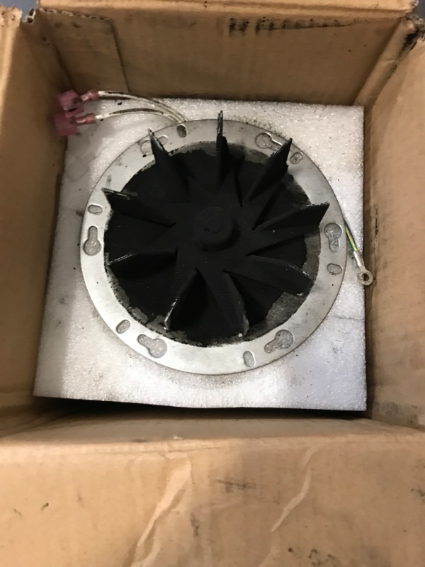 Photo 1 of Hiorucet 812-4400 Combustion Exhaust Blower Motor for PelPro PP130, PP60, PP70, PPC90, Quadra-Fire Castile, Santa Fe, Contour, Outfitter, Heatilator Eco Choice PS35, Pleasant Hearth PH50CABPS Stoves
