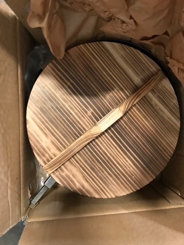Photo 1 of UMETRE Carbon Steel Wok Pan, 9.5 “ Woks & Stir-Fry Pans with Wooden Lid Cookwares, Nonstick Wok, No Chemical Coated Flat Bottom Hand Hammered Chinese Wok For for Electric, Induction,Gas Stoves