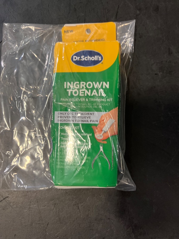 Photo 1 of Dr. Scholl's INGROWN TOENAIL PAIN RELIEVER & TRIMMING KIT, 0.3 oz // Only OTC Treatment Proven to Relieve Ingrown Toenail Pain - Includes Medicated Gel + Foam Rings + Bandages + Clipper & Pusher Tools