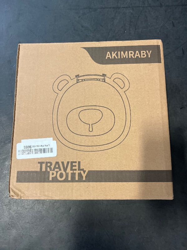 Photo 1 of AKIMRABY Travel Potty Seat for Toddler Foldable Car Potty for Toddler, Portable Toilet Seat for Kids with Potty Liners, Absorbent Pads, Portable Potty Seat for Toddler Travel, Camping And Outdoor Use