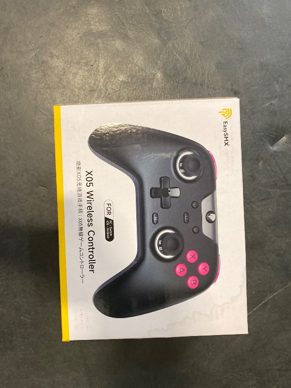Photo 1 of EasySMX X05 2.4g Wireless Gaming Controller for PC/Steam/iPhone/Android/Switch - Bluetooth Controller Gamepad with Hall Effect, RGB Lights and Turbo, Anti-Drift Controller