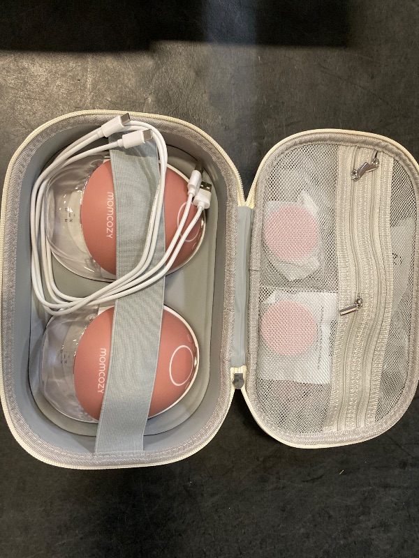 Photo 1 of Momcozy Breast Pump Hands Free Upgraded Mobile Flow | M9, App Discreet Control with Personalized Multi-Modes & 15 Levels, Wearable Breast Pump 24mm, 2 Pack Cozy Red