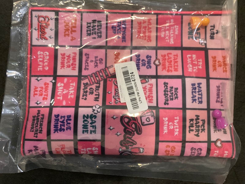 Photo 1 of Fofeadm Drinking Games, Girls Night Rubber Mat Drinking Board Games for Adult, Funny Party Interactive Drinking Games for Girls Night, Bachelorette Party, Age 21+, 2-8 Players