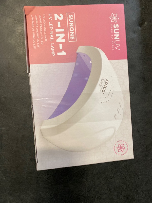 Photo 1 of SUNUV UV LED Nail Lamp, Gel Light for Nail Polish UV Dryer with 3 Timers SUNone White