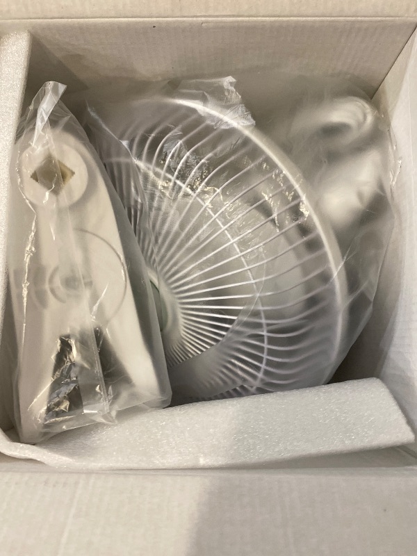 Photo 1 of VIVOSUN AeroWave A6 Grow Tent Clip Fan, Patented Portable Auto Oscillating Fan 6” with 2-Speed, Strong Airflow but Low Noise, and Fully-Adjustable Tilt for Hydroponic Ventilation, White, 1-Pack