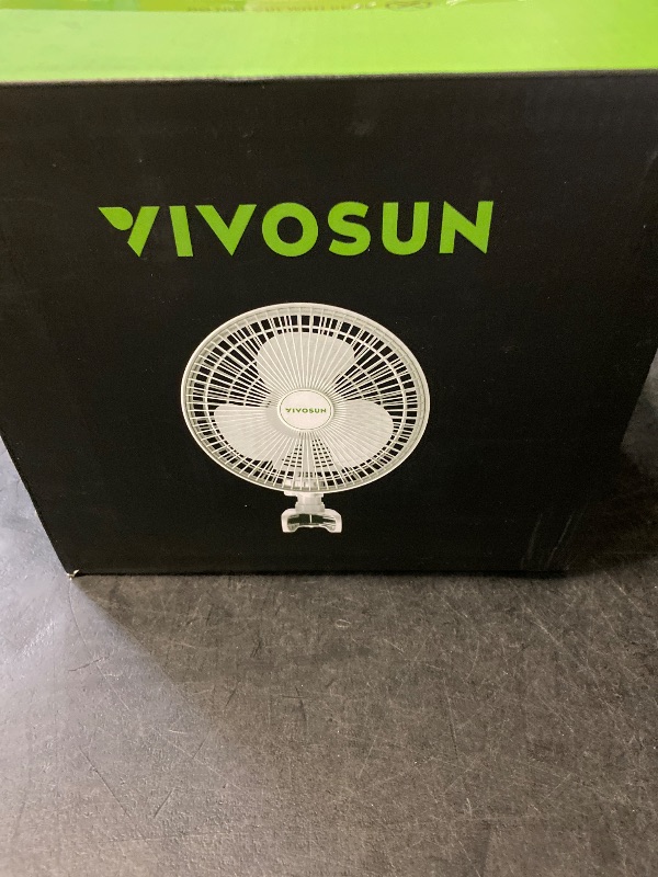 Photo 1 of VIVOSUN AeroWave A6 Grow Tent Clip Fan, Patented Portable Auto Oscillating Fan 6” with 2-Speed, Strong Airflow but Low Noise, and Fully-Adjustable Tilt for Hydroponic Ventilation, White, 1-Pack