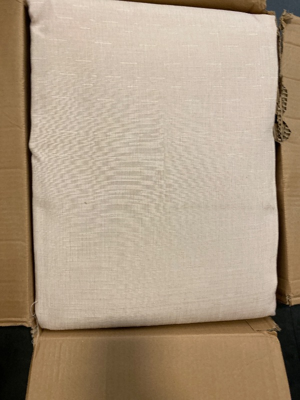 Photo 1 of Fitable Faux Linen Beige Tablecloths for Rectangle Tables - 90 x 156 Inch - 6 Pack Fabric Textured Washable Table Clothes Floor Lenghth Table Covers for Wedding, Party, Banquet, Birthday