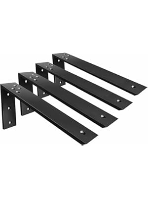 Photo 1 of Countertop Support Brackets 4 Pack L Bracket Countertop Brackets 20" x 8" x 2.5" Heavy Duty 3/8" Thick Shelf Brackets Metal Corbels L Shape Bracket for Wood Shelf/Quartz/Granite/Concret Countertops
