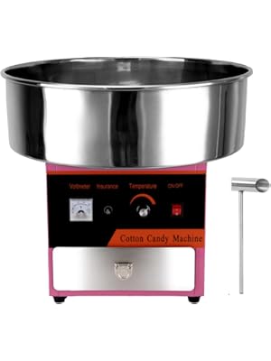 Photo 1 of Cotton Candy Machine Commercial, Cotton Candy Maker with Stainless Steel Bowl, Sugar Scoop, Storage Drawer, 1000W Electric Floss Maker for Family Party, Home, Kids Birthday, Carnival(Pink)
