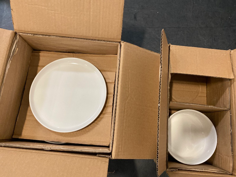 Photo 1 of MALACASA Plates and Bowl Sets, 5 Pieces Porcelain Dinnerware Sets Dishware Sets Chip Resistant Ceramic Dish Set D