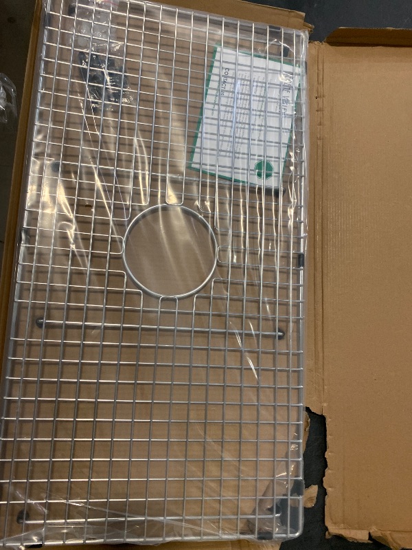 Photo 1 of Serene Valley Sink Bottom Grid 29-1/2" X 15-9/16", Centered Drain with Corner Radius 3/8", Sink Protector NDG3016C