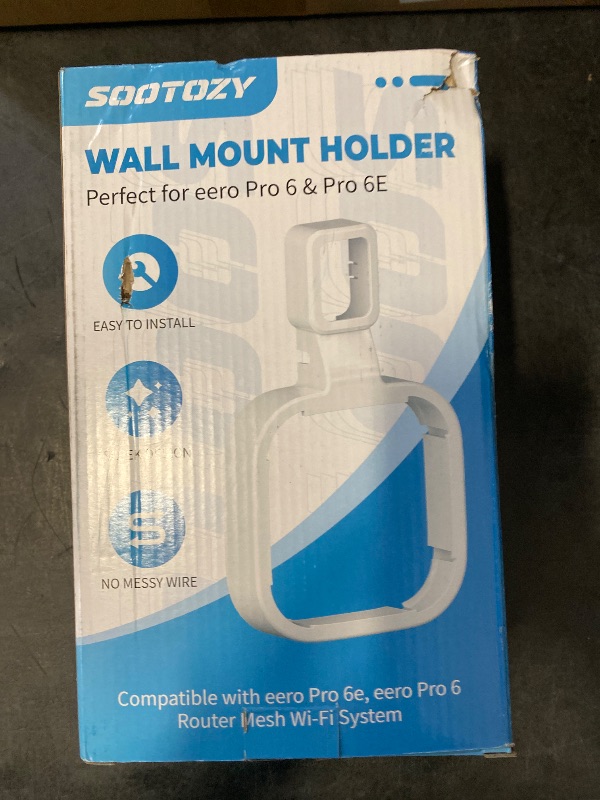 Photo 1 of 3Pack Wall Mount Holder for eero Pro 6e/6 Mesh Wi-Fi System, Outlet Wall Mount Stand Bracket for eero Pro 6e tri-Band Mesh, Wire Organizer