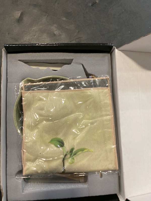 Photo 1 of DWEHIXBUY Japanese Matcha Ceremony Accessory, Matcha Whisk, Traditional Scoop (Chashaku), Tea Spoon, Whisk Holder, 1 tea bowl, 1 tea siev, The Perfect Set to Prepare a Traditional Cup of Matcha.