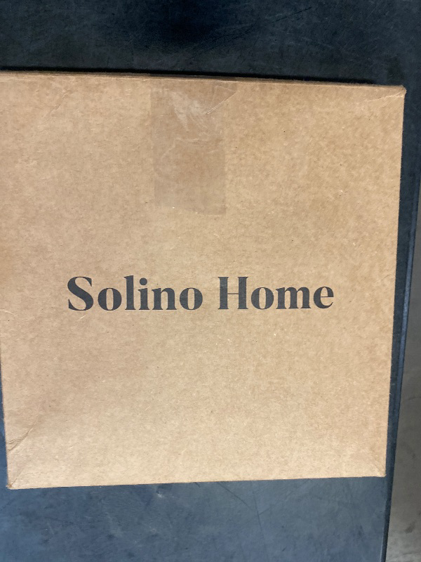 Photo 1 of Solino Home Linen Tablecloth 60 x 120 Inch - White/Green Shimmer Border Decorative Tablecloth - Machine Washable Rectangle Table Cloth - Festive Edge