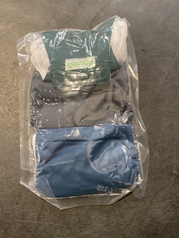 Photo 1 of wegreeco Washable Male Dog Belly Band (Stylish Pattern)- Pack of 3 - Washable Male Dog Belly Wrap, Dog Diapers Male (Blue, Green, Charcoal, X-Small)