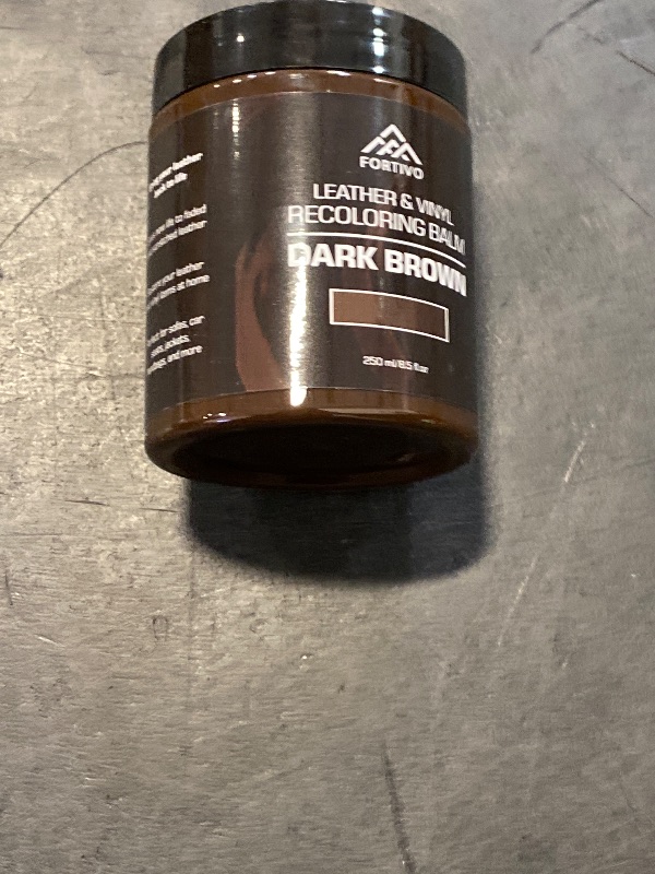 Photo 1 of FORTIVO Leather Recoloring Balm, Color Restorer, Scratch Remover, Couch Paint and Repair, Leather Balm for Couches