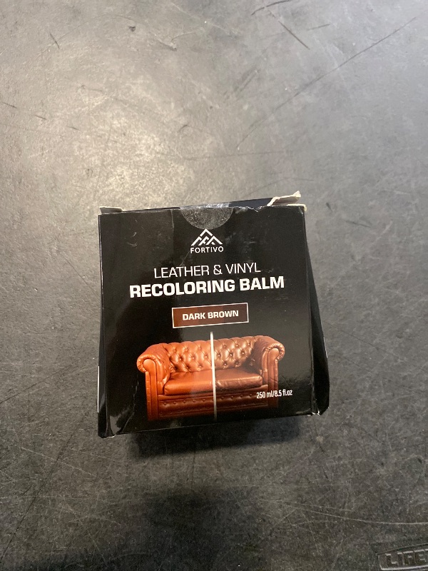 Photo 1 of FORTIVO Leather Recoloring Balm, Color Restorer, Scratch Remover, Couch Paint and Repair, Leather Balm for Couches