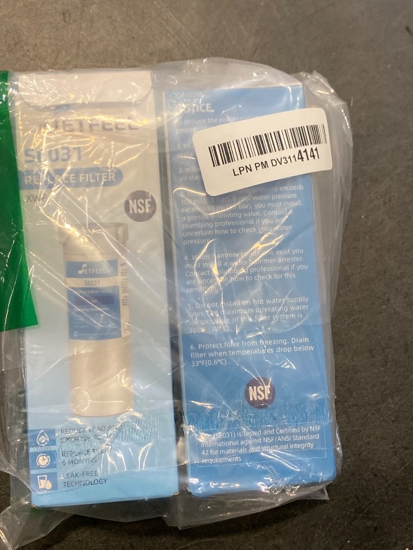 Photo 1 of SETFEEL XWF (Not XWFE) Water Filter Replacement for GE XWF WR17X30702 GF-xwf, XWF Water Filter Fit GE Gfe26jymwffs Pvd28bynbfs Gss25gshlcss Gfe26jymkffs Gfe26jsmafss 2-Pack