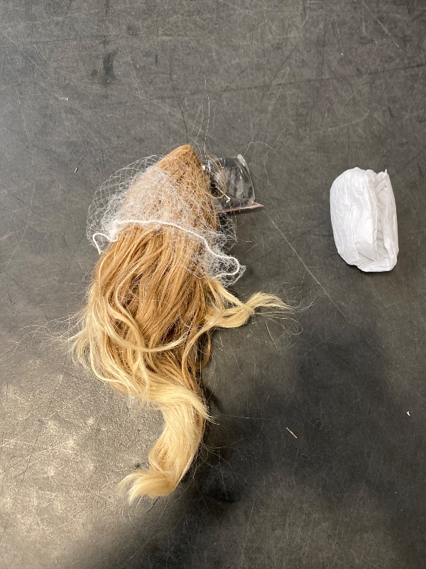 Photo 1 of SARLA Claw Clip in Short Ponytail Extension 13 Inch Fluffy Synthetic Curly Wavy Pony Tail Hairpiece for Women Gloden Blonde and Beach Blonde Tips