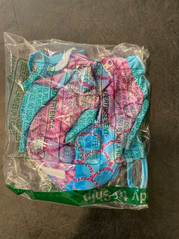 Photo 1 of BesserBay UPF 50+ Zip Up Mermaid Blue Beach Swimwear One Piece Swimsuit for Baby Girl 6-12 Months