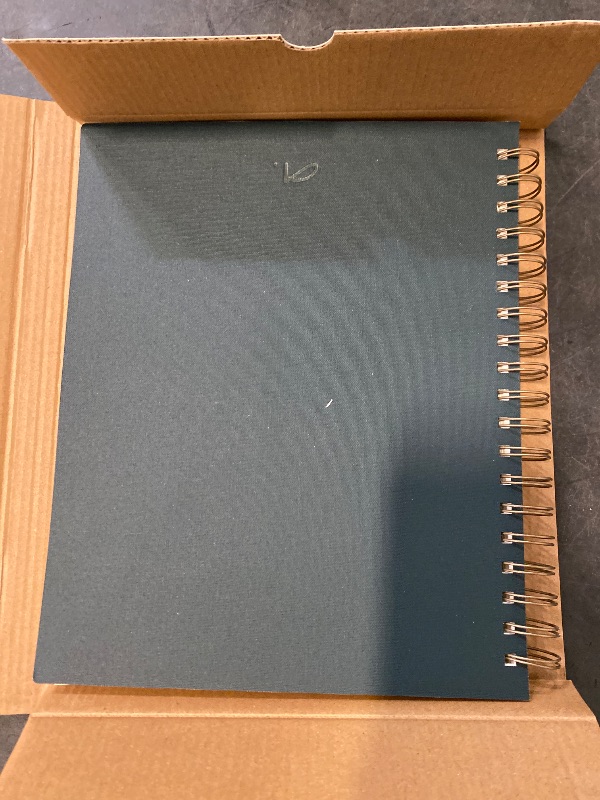 Photo 1 of Anecdote Planner 2025 (8.5" x 10") Daily Planner Weekly Monthly Planner - 52 Weeks w/Library Buckram Cover, Brass Spiral - A4 Size Bleed-Resistant Paper – Ink Blue