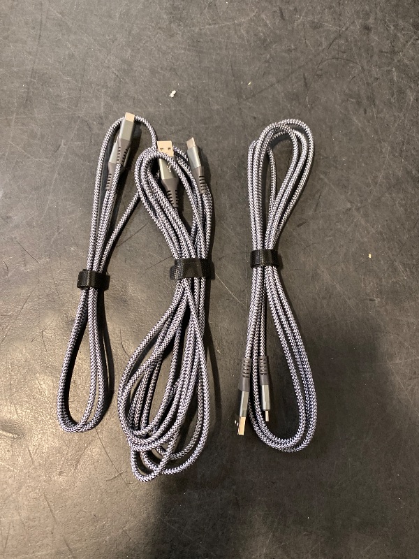 Photo 1 of sweguard USB Type C Charger Cable [3-Pack,10ft+6.6ft+3.3ft] iPhone 15 Charger Nylon Braided Cord for iPhone 15 Pro Max Samsung Galaxy S23 S22 S21 S20 S10 S9 Note 20 10 Flip A53 A54 Pixel LG Moto PS5