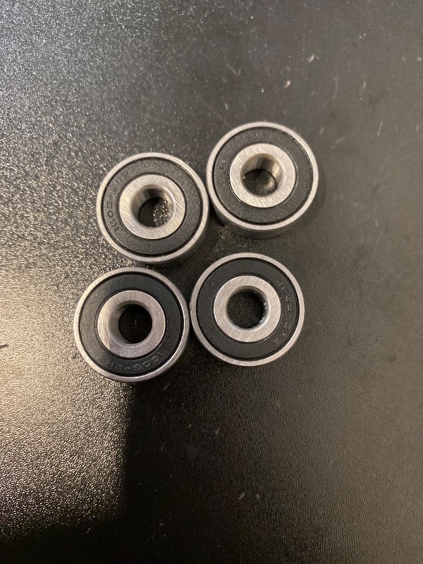 Photo 1 of uxcell 1605-2RS Deep Groove Ball Bearing, 4pcs 5mm x 14mm x 4mm Hign Carbon Chrome Steel Z2 Double Rubber Sealed Bearing (P6)