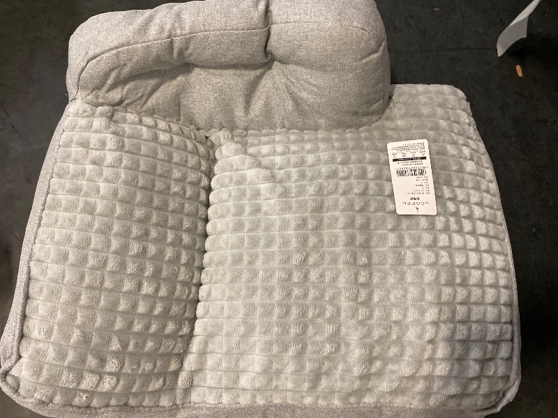 Photo 1 of Fluffy Cat Sofa for Indoor Cats, Cat Couch Bed with Removable Washable Cover, Cute Dog Sofa Bed with Non-Slip Bottom,Pet Beds for Cats and Dog (Grey, Large)