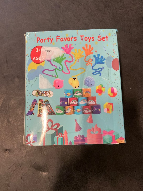 Photo 1 of Aowrebu 117 PCS Party Favors for Kids 4-8 8-12, Pop Fidget Toys, Treasure Box for Classroom, Pinata Filler, Goodie Bag Stuffers, Prize Box, Treasure Chest, Classroom Prizes