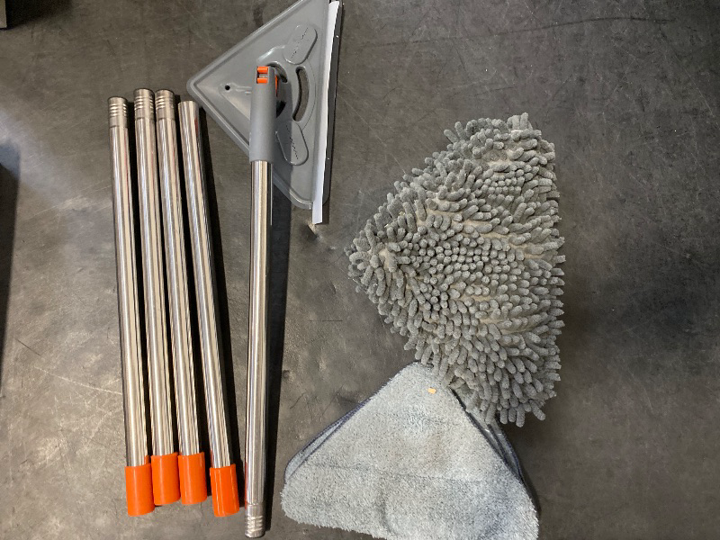 Photo 1 of NWGOF Wall Cleaner Mop with 79 Inches Long Handle, 360° Wall Washer Cleaner Tool for Walls/Ceiling Fans/Dust/Baseboard/Floors Clean, Ceiling Cleaner Tool Duster with Squeegee 6 Replacement Pads