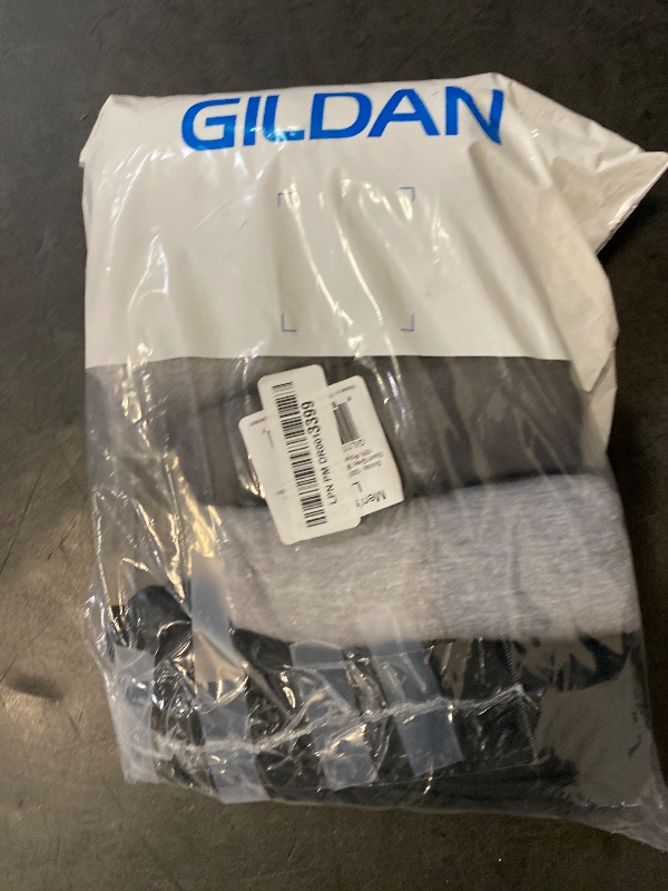 Photo 1 of (L) Gildan Men's Crew T-Shirts, Multipack, Style G1100, Black/Sport Grey/Charcoal (5-Pack), Large