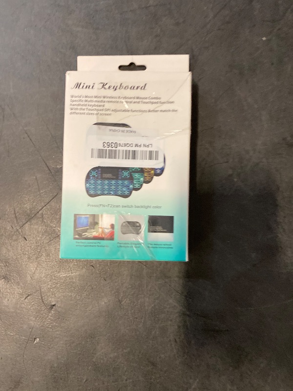 Photo 1 of 2.4GHz Backlit Mini Keyboard Touchpad Mouse, Mini Wireless Keyboard with Touchpad and Multimedia Keys for Android TV Box Smart TV HTPC PS3 Smart Phone Tablet Mac Linux Windows OS (7 Colors)