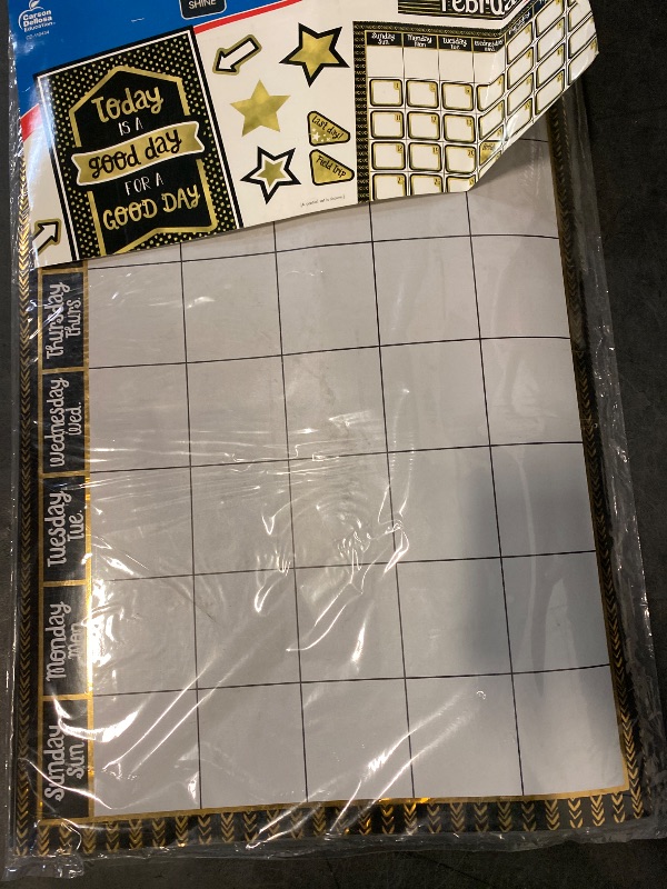Photo 1 of Carson Dellosa Sparkle + Shine Calendar Bulletin Board Set