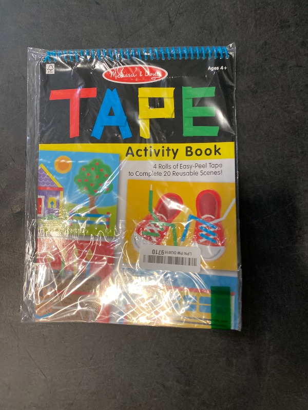 Photo 1 of Melissa & Doug Tape Activity Book: 4 Rolls of Easy-Tear Tape and 20 Reusable Scenes