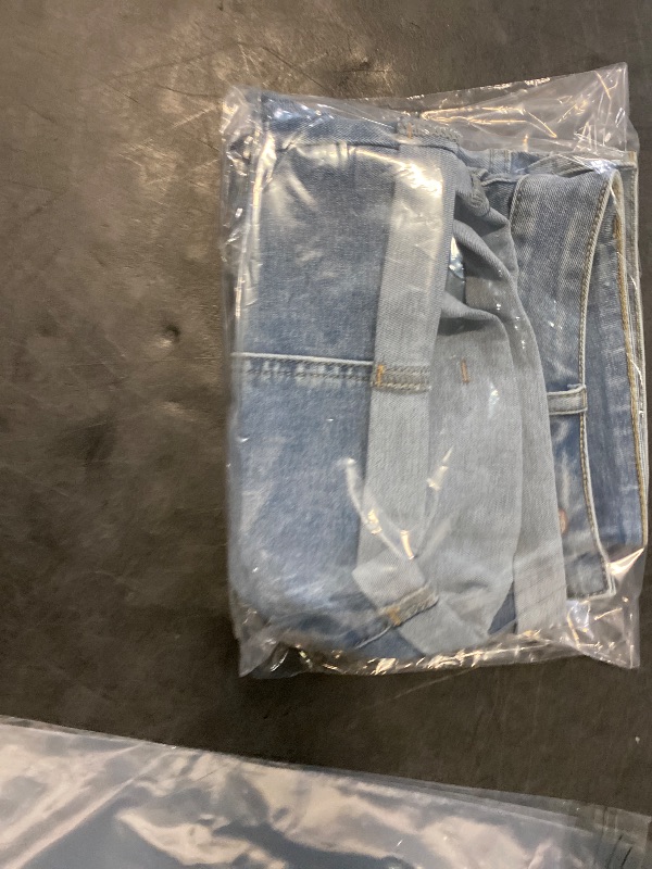 Photo 1 of Size L Jean Shorts Womens High Waisted Casual Stretchy Denim Shorts Folded Hem Boyfriend Shorts for Summer(Blue,L)
