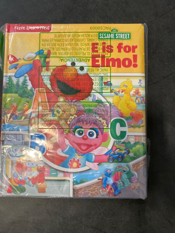 Photo 1 of Sesame Street - E is for Elmo! ABCs - My First Look and Find Activity Book - PI Kids