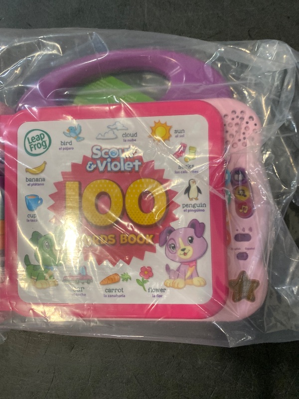 Photo 1 of LeapFrog Scout and Violet 100 Words Book, Purple