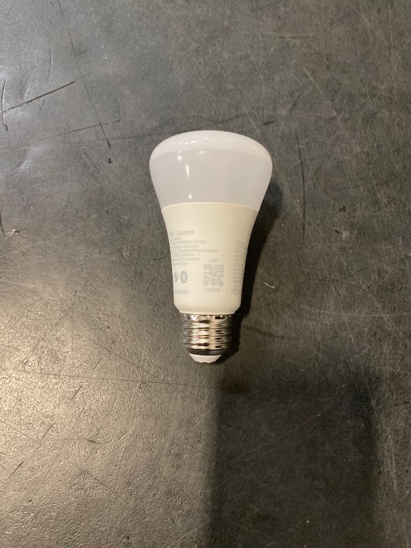 Photo 1 of Philips Hue Smart 75W A19 LED Bulb - Soft Warm White Light - 1 Pack - 1100LM - E26 - Indoor - Control with Hue App - Works with Alexa, Google Assistant and Apple Homekit