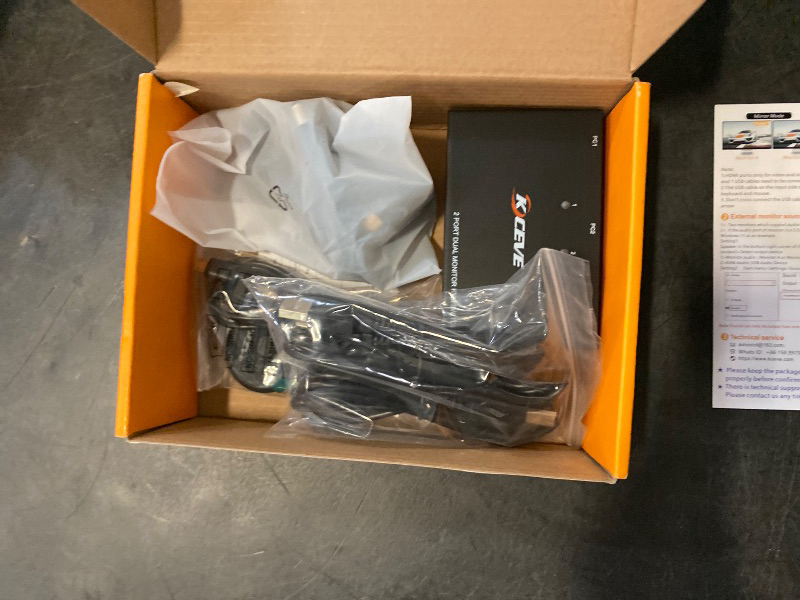 Photo 1 of Dual Monitor KVM Switch HDMI 2 Port 4K@60Hz,MLEEDA USB HDMI Extended Display Switcher for 2 Computers Share 2 Monitors and 4 USB 2.0 Hub,Desktop Controller and USB HDMI Cables Included