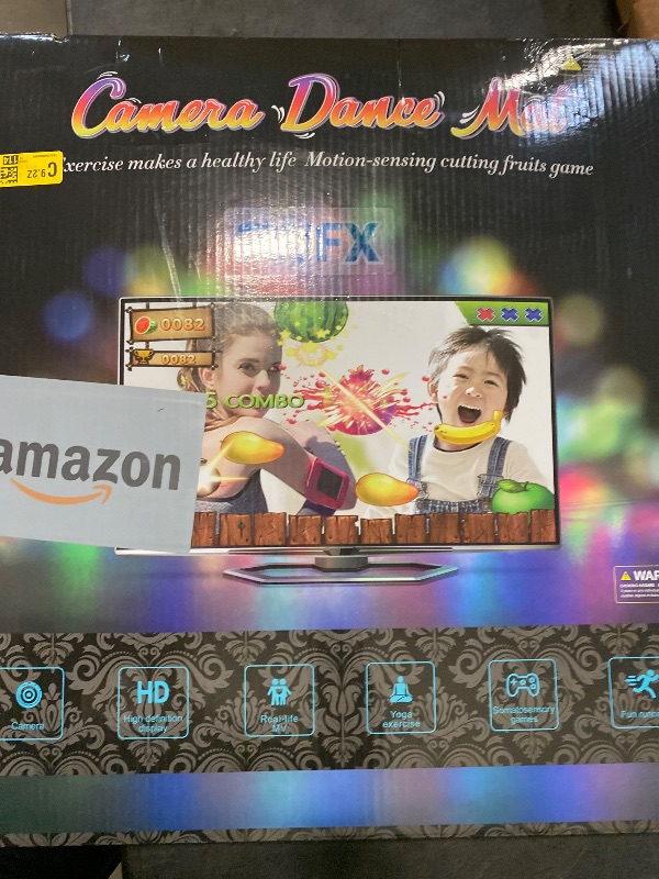 Photo 1 of FWFX Dance Mat for Kids and Adults, Exercise & Fitness Dance Pad Game for TV, Double User Wireless Dancing Mat, Musical Electronic Dance Mats with HD Camera, for Girls & Boys Ages 6+