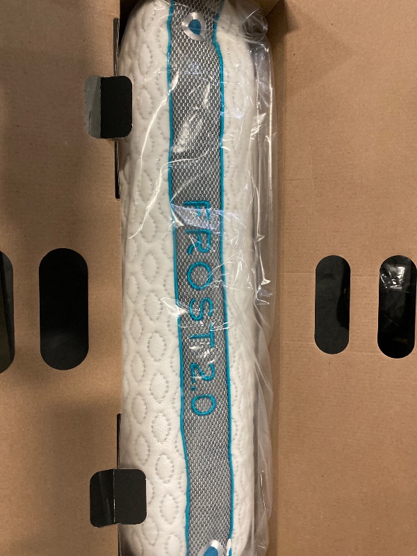 Photo 1 of Bedgear Frost Performance Pillow - Size 2.0 - Cooling Bed Pillow for Hot Sleepers - Medium Firmness Pillow for All Sleep Positions, Hypoallergenic, Washable & Removable Cover - 20" W x 26" L x 5.75" H