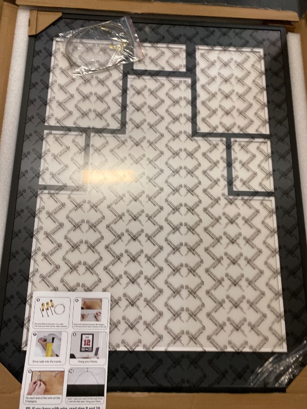 Photo 1 of Jersey Frame Display Case, Sport Shadow Box, Metal Frame With Mat, Backing Board, Shatterproof Acrylic Glass, and Hanging Kit for Soccer, Baseball, Basketball, Football (Rectangular7)