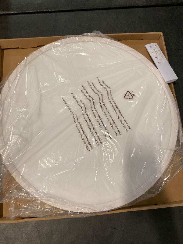 Photo 1 of 20 Inch Dimmable Large LED Flush Mount Ceiling Light, 43W, 3200LM, 3000K-6500K Stepless CCT, Super Slim LED Ceiling Light, Round Flat Panel Fixture for Living Room, Bedroom,Kitchen ect