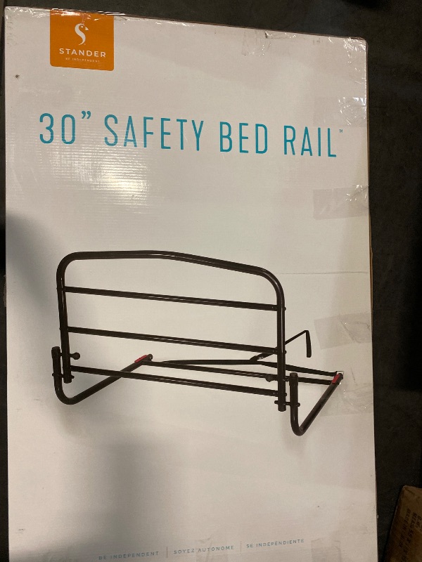 Photo 1 of Stander 30 inch Safety Bed Rail, Folding Guardrail for Adults, Seniors, and Elderly, Bedside Stand Assist Bar, Fits King, Queen, Full, and Twin Beds, ASTM Safety Approved Bedrail