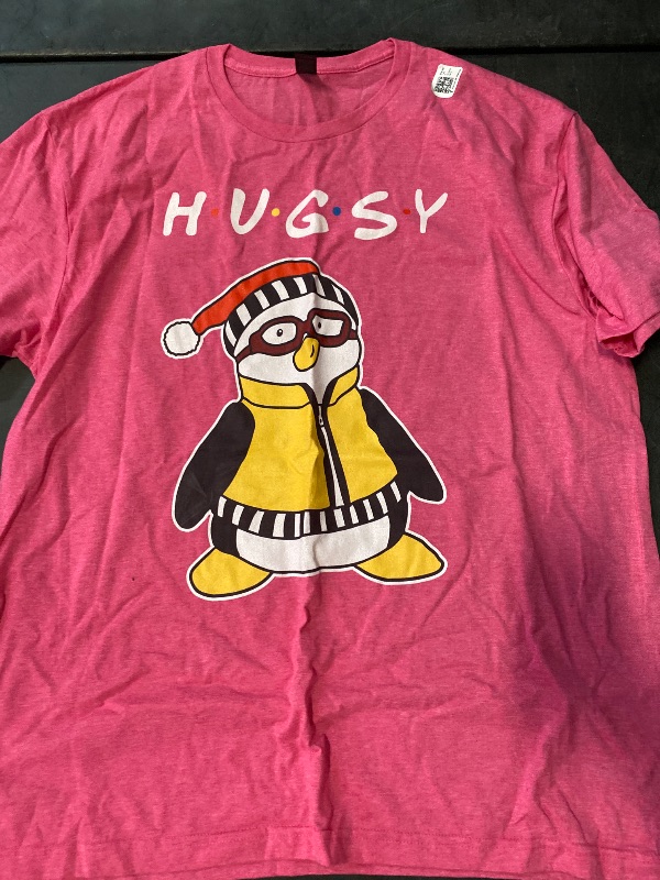 Photo 1 of  PINK Hugsy the penguin T-Shirt Size (XL)