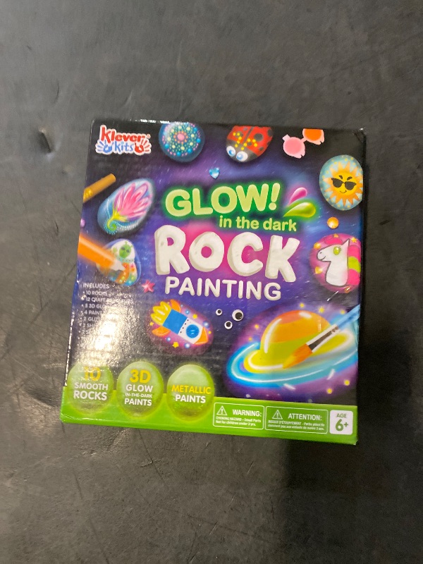 Photo 1 of JOYIN Rock Painting Kit- Glow in The Dark Rock Kit, Arts and Crafts for Kids Ages 6-12, Art Supplies Toy, Kids Craft Paint Kits, Arts & Crafts for Boys Girls Birthday Party Gift Toy