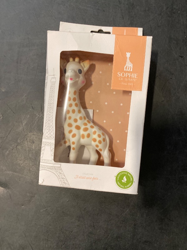 Photo 1 of Sophie la girafe | Handcrafted for 60 Years in France | 100% Natural Rubber | Designed for Teething Babies | Awaken All 5 Senses | Easy to Clean | Pack of 1